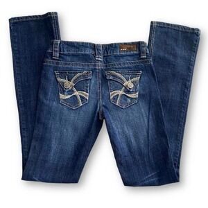 Low Rise Bootcut Jeans Size 1 Milan Y2k style Dark wash